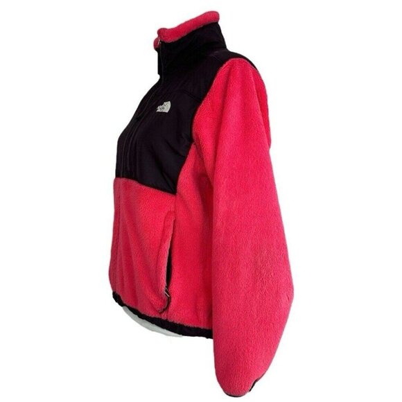The North Face Women's Pink Osito Polartec Thermal Pro Raschel Fleece Coat S/C42 - Picture 3 of 16